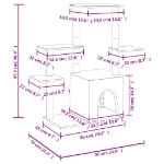 Εικόνα της Γατόδεντρο Κρεμ 97,5 εκ. με Στύλους Ξυσίματος από Σιζάλ Hobbo