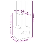 Εικόνα της Γατόδεντρο Κρεμ 133,5 εκ. με Στύλους Ξυσίματος από Σιζάλ Hobbo