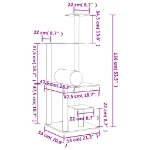 Εικόνα της Γατόδεντρο Κρεμ 136 εκ. με Στύλους Ξυσίματος από Σιζάλ Hobbo