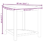 Εικόνα της Τραπέζι Βοηθητικό Μπάνιου 45 x 45 x 45 εκ. από Μασίφ Ξύλο Teak Hobbo