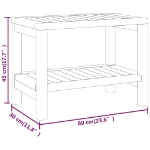 Εικόνα της Τραπέζι Βοηθητικό Μπάνιου 60 x 30 x 45 εκ. από Μασίφ Ξύλο Teak Hobbo