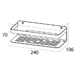 Εικόνα της Tiger Ράφι Ντουζιέρας Caddy Ασημί 1400030946 Hobbo