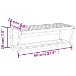 Εικόνα της Ράφι για Πετσέτες Επιτοίχιο 60 x 25 x 20 εκ. από Μπαμπού Hobbo