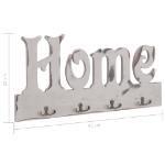 Εικόνα της Κρεμάστρα Τοίχου «HOME» 50 x 23 εκ. Hobbo