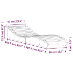 Εικόνα της Ξαπλώστρα 205x60x31,5 εκ. από Μασίφ Ξύλο Ψευδοτσούγκας Hobbo