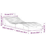 Εικόνα της Ξαπλώστρα 205x70x31,5 εκ. από Μασίφ Ξύλο Πεύκου Hobbo