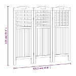 Εικόνα της Διαχωριστικό Χώρου με 3 Πάνελ 121,5x2x115εκ. Μασίφ Ξύλο Ακακίας Hobbo