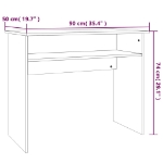 Εικόνα της Γραφείο Γκρι Sonoma 90x50x74 εκ. από Επεξεργασμένο Ξύλο Hobbo