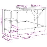 Εικόνα της Γραφείο Καπνιστή Δρυς 139 x 139 x 75 εκ. από Επεξεργασμένο Ξύλο Hobbo