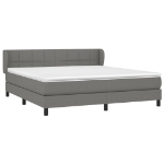 Εικόνα της Κρεβάτι Boxspring με Στρώμα Σκούρο Γκρι 180x200 εκ Υφασμάτιν Hobbo