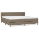 Εικόνα της Κρεβάτι Boxspring με Στρώμα Taupe 200x200 εκ. Υφασμάτινο Hobbo