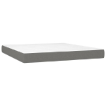 Εικόνα της Κρεβάτι Boxspring με Στρώμα Σκούρο Γκρι 180x200 εκ Υφασμάτιν Hobbo