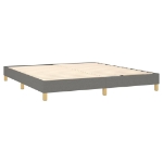 Εικόνα της Κρεβάτι Boxspring με Στρώμα Σκούρο Γκρι 180x200 εκ Υφασμάτιν Hobbo