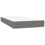 Εικόνα της Κρεβάτι Boxspring με Στρώμα Σκούρο Γκρι 200x200 εκ. Υφασμάτινο Hobbo