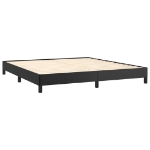 Εικόνα της Κρεβάτι Boxspring με Στρώμα Μαύρο 180x200εκ.από Συνθετικό Δέρμα Hobbo