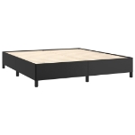 Εικόνα της Κρεβάτι Boxspring με Στρώμα Μαύρο 180x200εκ.από Συνθετικό Δέρμα Hobbo