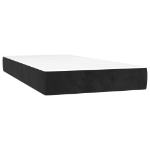 Εικόνα της Κρεβάτι Boxspring με Στρώμα Μαύρο 200x200 εκ. Βελούδινο Hobbo