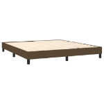 Εικόνα της Κρεβάτι Boxspring με Στρώμα Σκούρο Καφέ 180x200 εκ Υφασμάτινο Hobbo