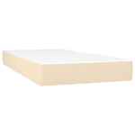 Εικόνα της Κρεβάτι Boxspring με Στρώμα Κρεμ 200x200 εκ. Υφασμάτινο Hobbo