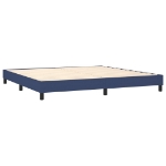 Εικόνα της Κρεβάτι Boxspring με Στρώμα Μπλε 200x200 εκ. Υφασμάτινο Hobbo