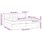 Εικόνα της Κρεβάτι Boxspring με Στρώμα Μαύρο 200x200 εκ. Βελούδινο Hobbo