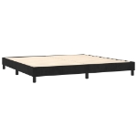 Εικόνα της Κρεβάτι Boxspring με Στρώμα Μαύρο 200x200 εκ. Βελούδινο Hobbo