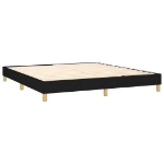 Εικόνα της Κρεβάτι Boxspring με Στρώμα & LED Μαύρο 180x200 εκ. Υφασμάτινο Hobbo