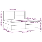 Εικόνα της Κρεβάτι Boxspring με Στρώμα Ανοιχτό Γκρι 200x200 εκ. Υφασμάτινο Hobbo