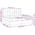 Εικόνα της Κρεβάτι Boxspring με Στρώμα Μαύρο 200x200 εκ. Υφασμάτινο Hobbo