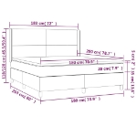 Εικόνα της Κρεβάτι Boxspring με Στρώμα Μαύρο 180x200εκ.από Συνθετικό Δέρμα Hobbo