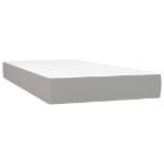 Εικόνα της Κρεβάτι Boxspring με Στρώμα & LED Αν.Γκρι 200x200εκ. Υφασμάτινο Hobbo