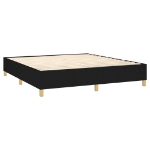 Εικόνα της Κρεβάτι Boxspring με Στρώμα Μαύρο 200x200 εκ. Υφασμάτινο Hobbo