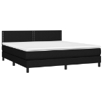 Εικόνα της Κρεβάτι Boxspring με Στρώμα Μαύρο 180x200 εκ. Υφασμάτινο Hobbo