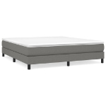 Εικόνα της Κρεβάτι Boxspring με Στρώμα Σκούρο Γκρι 180x200 εκ Υφασμάτιν Hobbo