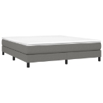 Εικόνα της Κρεβάτι Boxspring με Στρώμα Σκούρο Γκρι 180x200 εκ Υφασμάτιν Hobbo