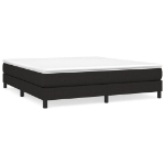 Εικόνα της Κρεβάτι Boxspring με Στρώμα Μαύρο 180x200 εκ. Υφασμάτινο Hobbo