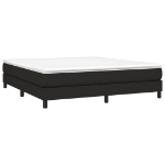 Εικόνα της Κρεβάτι Boxspring με Στρώμα Μαύρο 180x200 εκ. Υφασμάτινο Hobbo