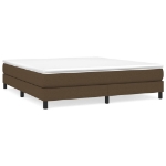 Εικόνα της Κρεβάτι Boxspring με Στρώμα Σκούρο Καφέ 180x200 εκ Υφασμάτινο Hobbo