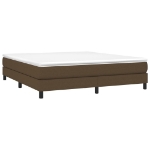 Εικόνα της Κρεβάτι Boxspring με Στρώμα Σκούρο Καφέ 180x200 εκ Υφασμάτινο Hobbo