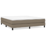 Εικόνα της Κρεβάτι Boxspring με Στρώμα Taupe 180x200 εκ. Υφασμάτινο Hobbo