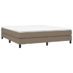 Εικόνα της Κρεβάτι Boxspring με Στρώμα Taupe 180x200 εκ. Υφασμάτινο Hobbo