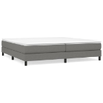 Εικόνα της Κρεβάτι Boxspring με Στρώμα Σκούρο Γκρι 200x200 εκ. Υφασμάτινο Hobbo