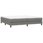 Εικόνα της Κρεβάτι Boxspring με Στρώμα Σκούρο Γκρι 200x200 εκ. Υφασμάτινο Hobbo