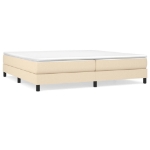 Εικόνα της Κρεβάτι Boxspring με Στρώμα Κρεμ 200x200 εκ. Υφασμάτινο Hobbo