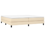 Εικόνα της Κρεβάτι Boxspring με Στρώμα Κρεμ 200x200 εκ. Υφασμάτινο Hobbo