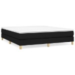 Εικόνα της Κρεβάτι Boxspring με Στρώμα Μαύρο 180x200 εκ. Υφασμάτινο Hobbo