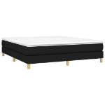 Εικόνα της Κρεβάτι Boxspring με Στρώμα Μαύρο 180x200 εκ. Υφασμάτινο Hobbo