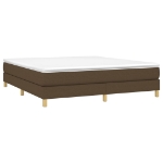 Εικόνα της Κρεβάτι Boxspring με Στρώμα Σκούρο Καφέ 180x200 εκ Υφασμάτινο Hobbo