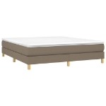 Εικόνα της Κρεβάτι Boxspring με Στρώμα Taupe 180x200 εκ. Υφασμάτινο Hobbo