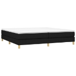 Εικόνα της Κρεβάτι Boxspring με Στρώμα Μαύρο 200x200 εκ. Υφασμάτινο Hobbo